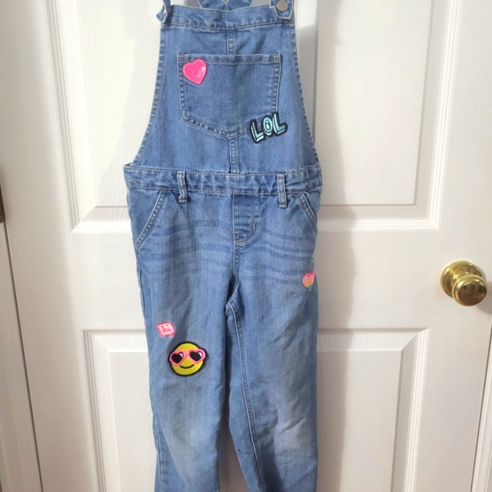 Pants overalls with patches (NOT RIPPED)